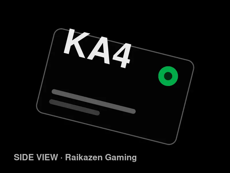 Kingston A400256 GB SSD — side view