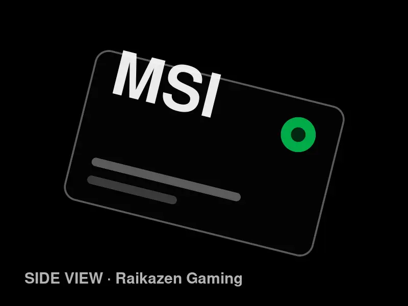 MSI GeForce RTX 4060 VENTUS 2X — side view